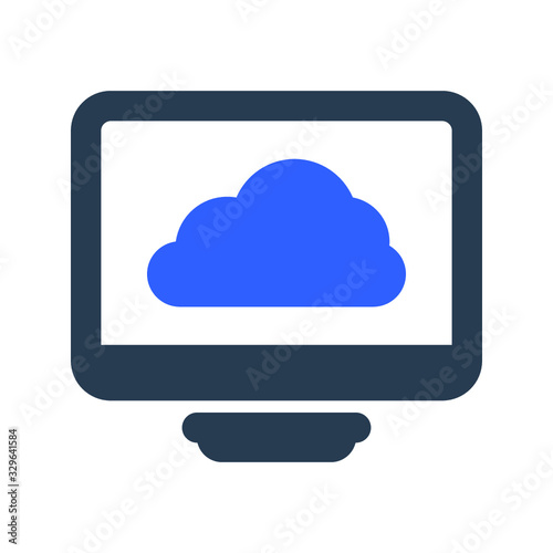 Cloud computing icon