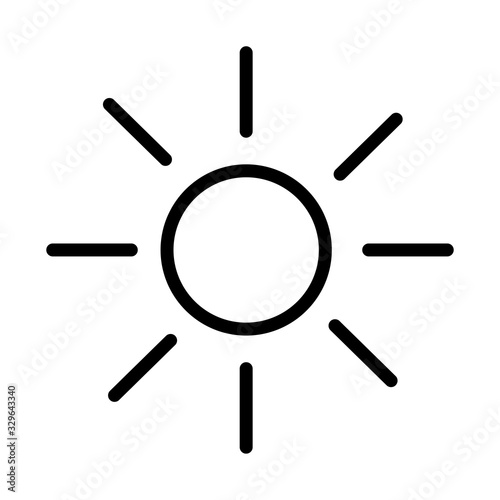 sun star line style icon