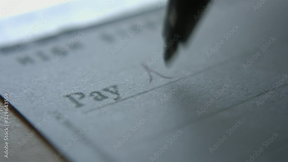 Writing a big check to a bank account