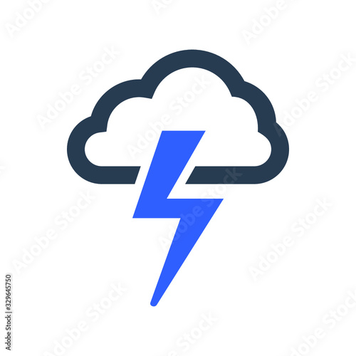 Lightning, storm icon