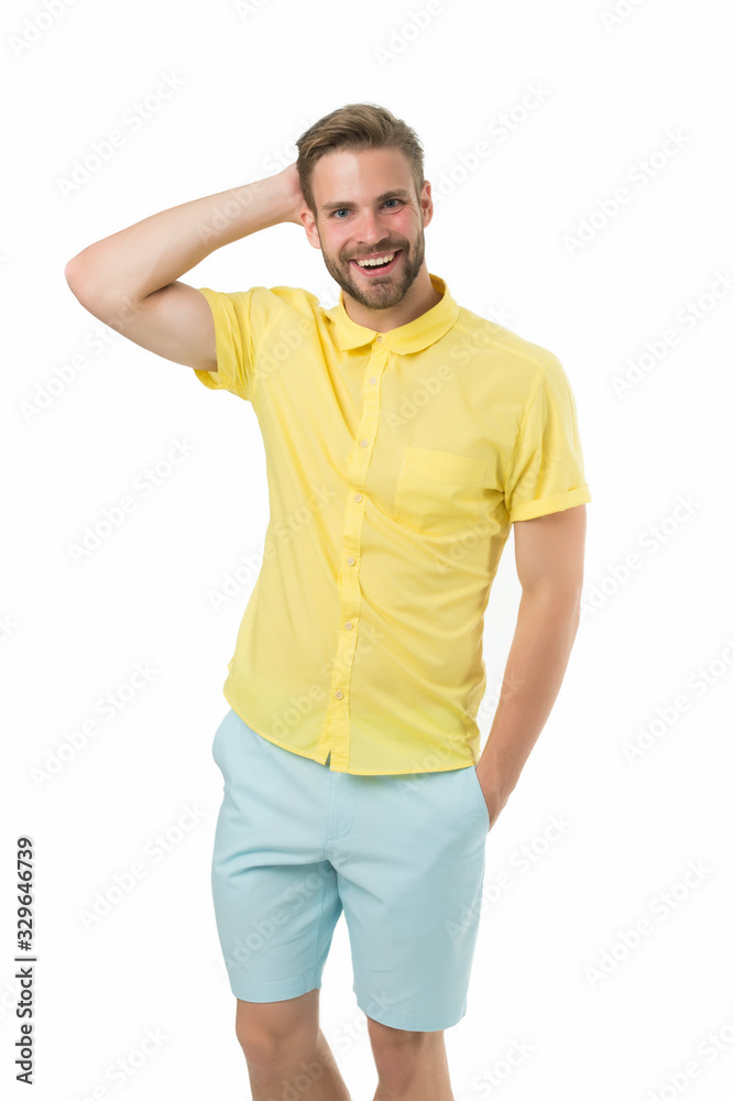 Cheerful and stylish. students life concept. happy guy isolated on white. got his first job. casual cosy summer fashion. Happy guy smiling. natural facial expression. Fashion portrait of young man Cheerful and stylish. students life concept. happy guy isolated on white. got his first job. casual cosy summer fashion. Happy guy smiling. natural facial expression. Fashion portrait of young man