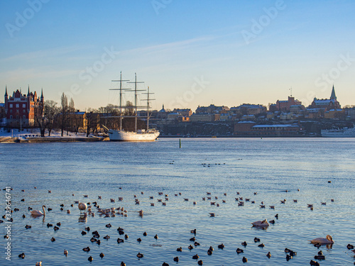 Photography schooner in central stockholm