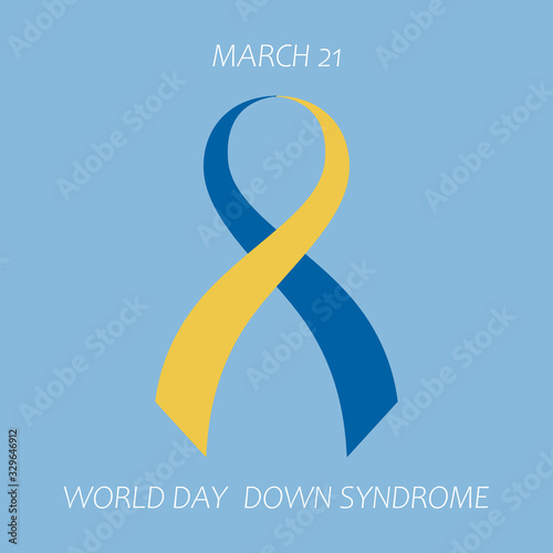 March 21, world down syndrome day. vector