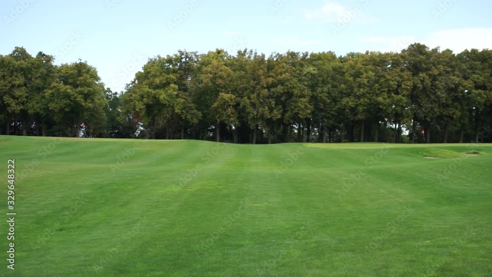 summer golf course in the forest summer golf course in the forest