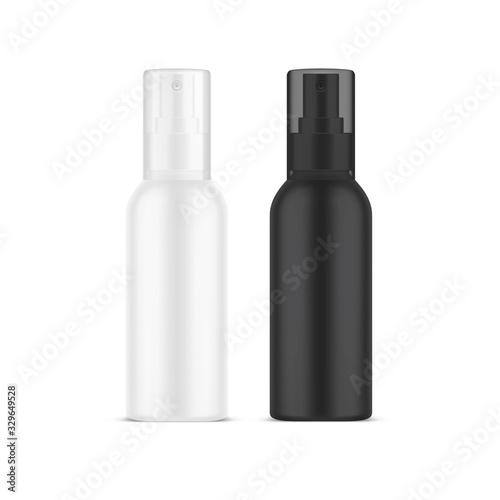 Realistic bottle template for deodorant or perfume