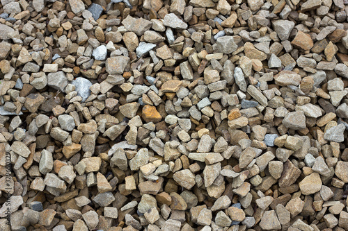 texture of colored crushed stone. Large crushed stone