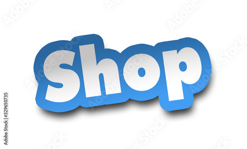shop concept 3d illustration isolated