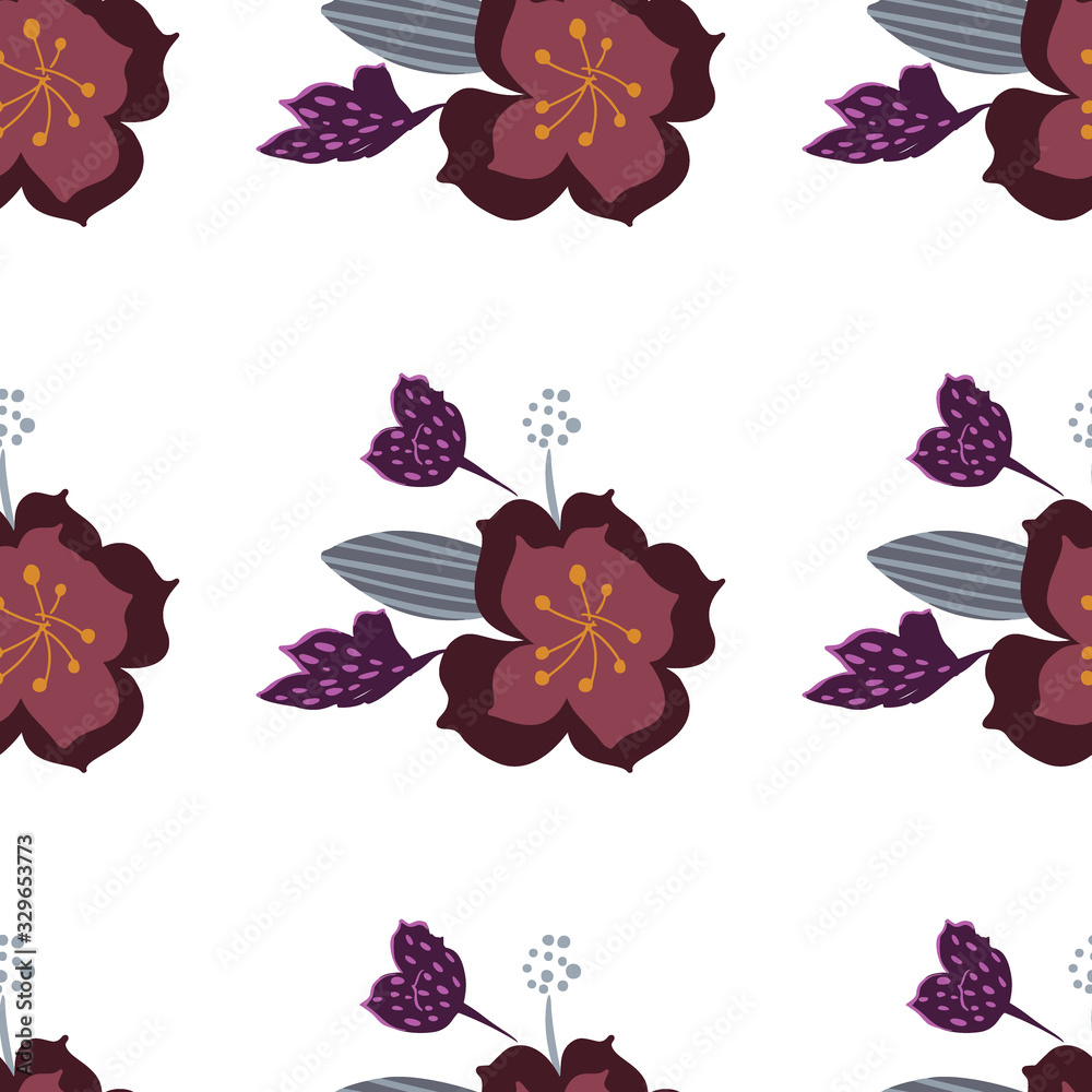 Seamless floral pattern. Flowers texture. Simplicity flower surface pattern design Seamless floral pattern. Flowers texture. Simplicity flower surface pattern design