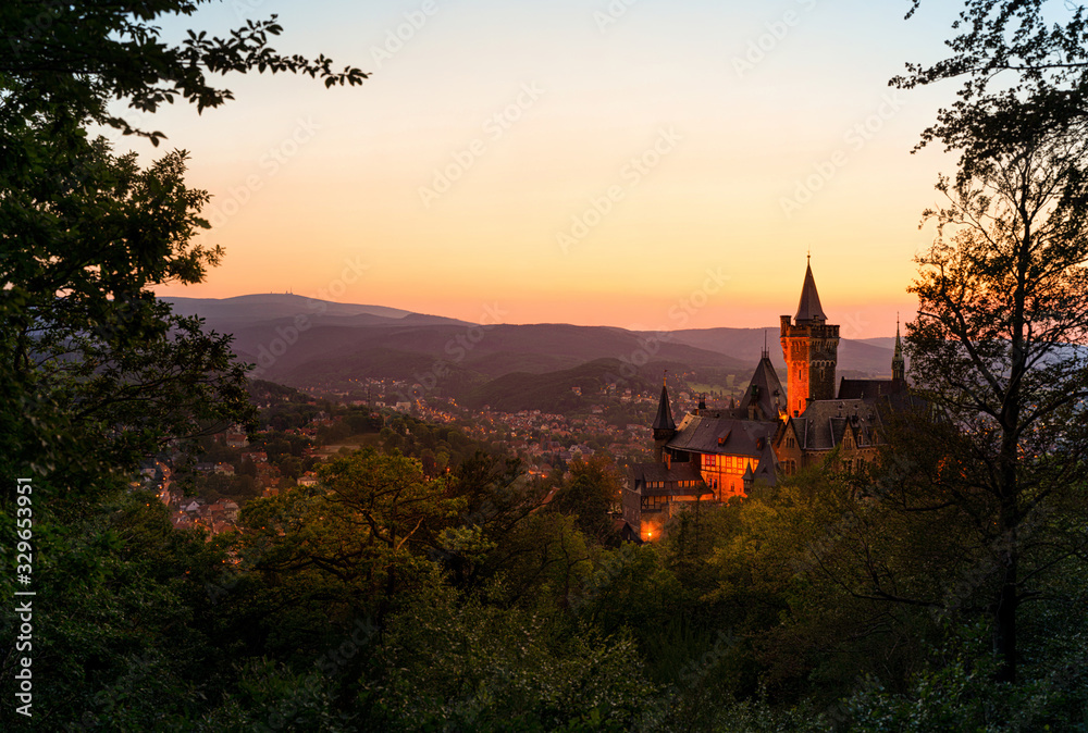 Schloss und Blick auf Wernigerode