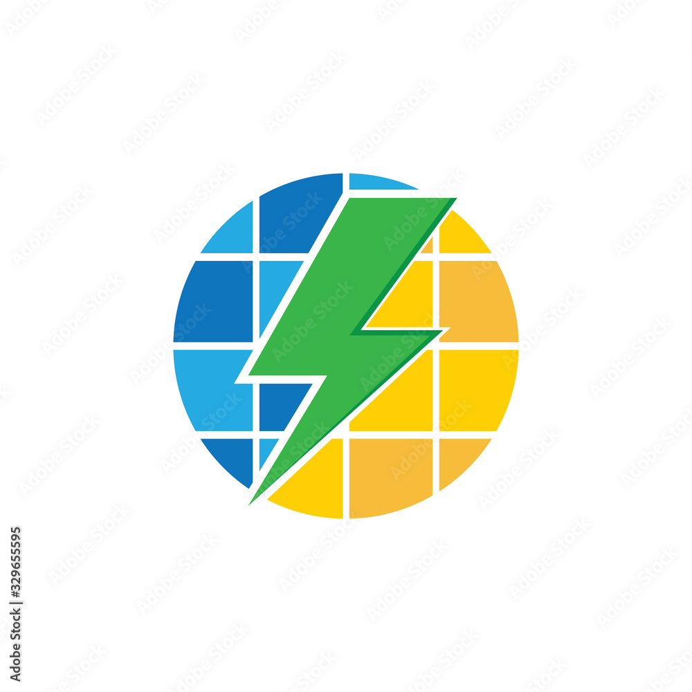 Solar Energy vector icon illustration design template Solar Energy vector icon illustration design template