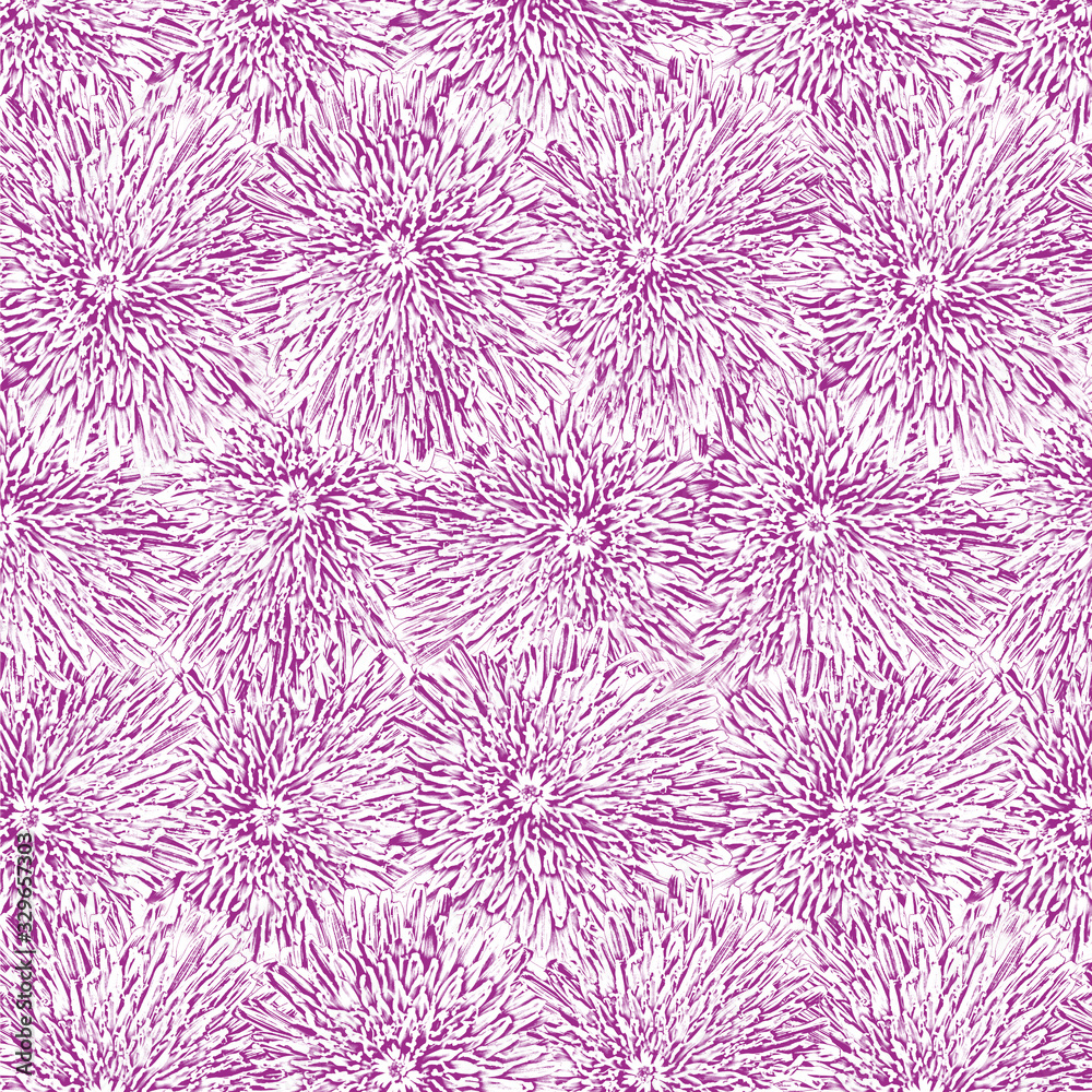 Dandelion flower pattern. Abstraction picture for the design of wedding and holiday printing