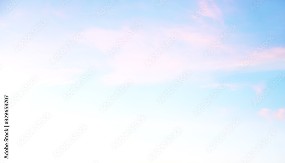 light soft natural background, white, turquoise and gently pink sky - obrazy, fototapety, plakaty 