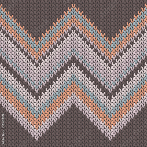 Vintage zig zal lines knitting texture geometric 