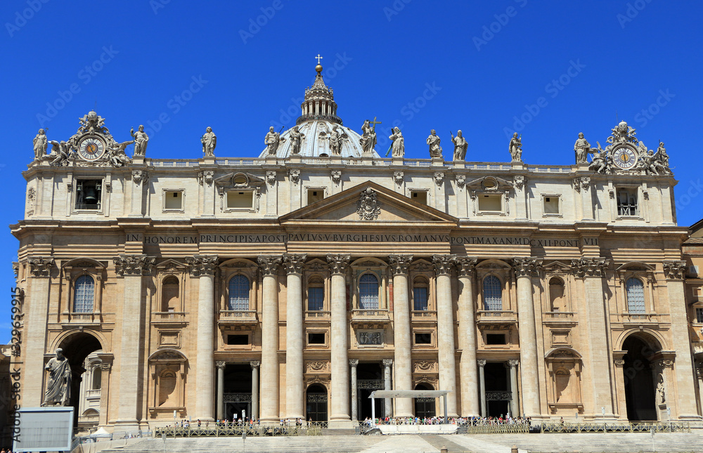 St. Peter's Basilica, historic building in the vatican