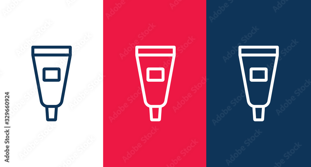 Cosmetic cream line icon for web and mobile Cosmetic cream line icon for web and mobile