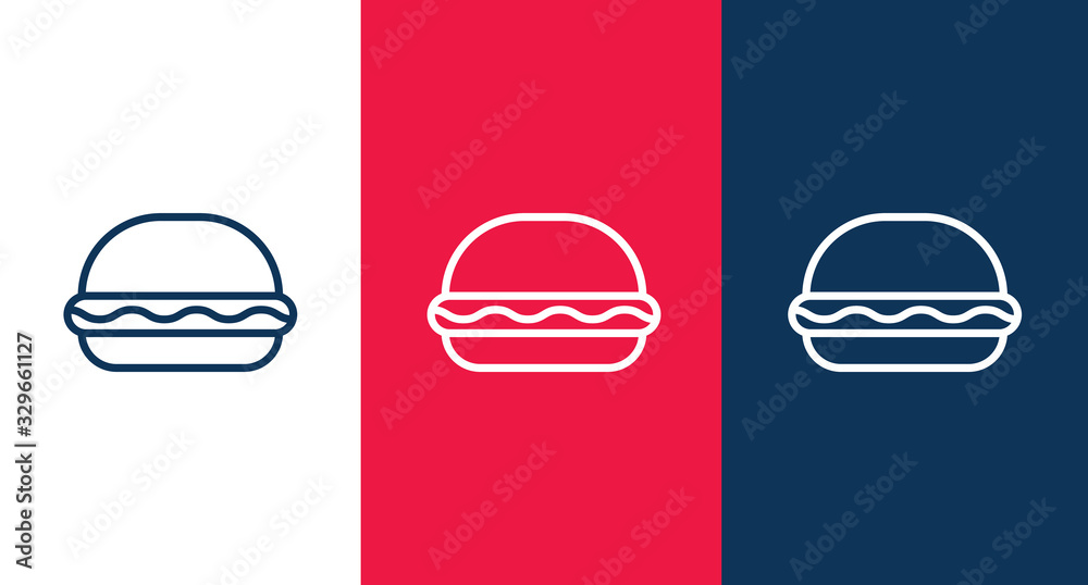 Burger icon for web and mobile Burger icon for web and mobile