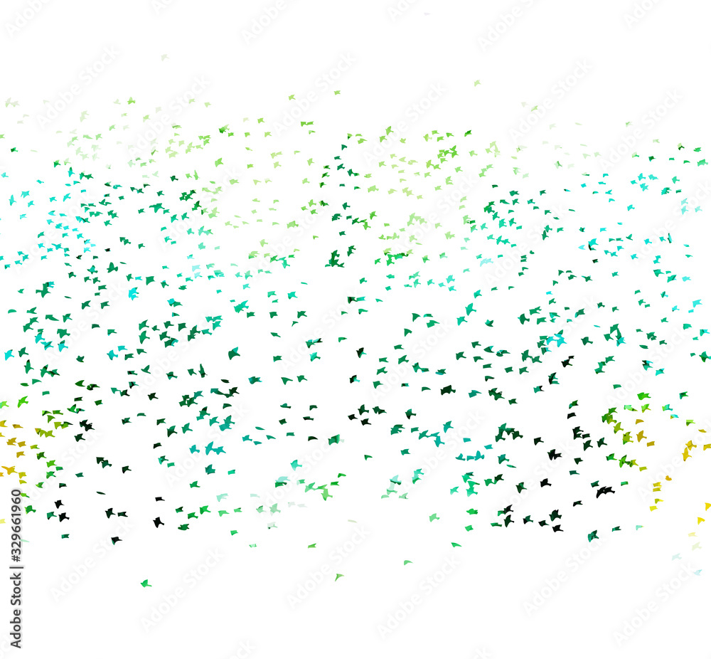 Multi-colored birds. A flock of flying rainbow birds. A lot of soaring birds. Mixed media. Vector illustration Multi-colored birds. A flock of flying rainbow birds. A lot of soaring birds. Mixed media. Vector illustration