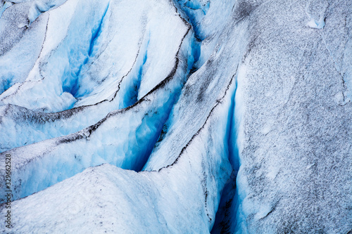Detail of the Ice Field at Perito Moreno Glacier, Los Glaciares National Park, UNESCO World Heritage Site, Patagonia, Argentina, South America photo