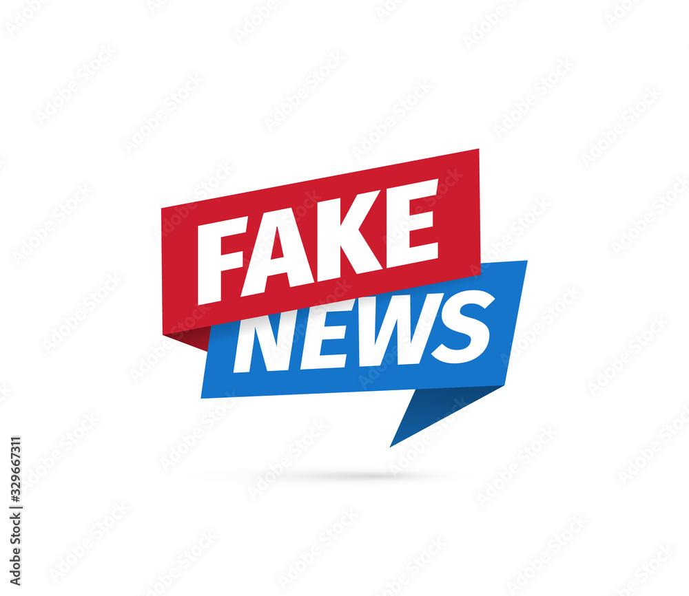 Fake news Isolated vector icon. Sign of main news on white background Fake news Isolated vector icon. Sign of main news on white background