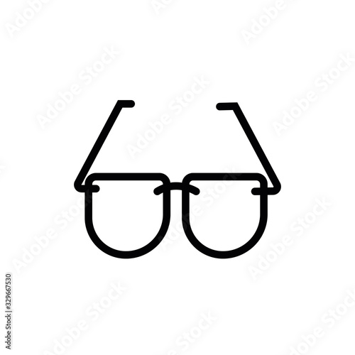 eyeglasses accessory line style icon