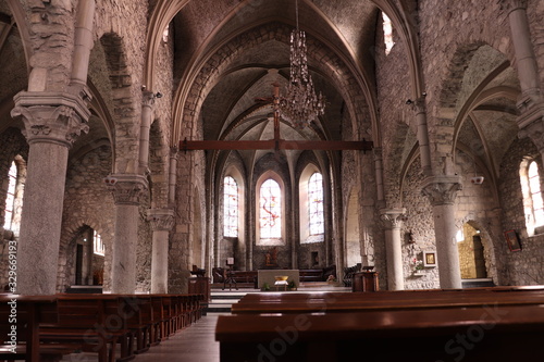 Eglise catholique Saint Jean Baptiste dans La Roche sur Foron construite au 13   me si  cle - ville La Roche sur Foron - D  partement Haute Savoie - France - Int  rieur de l   glise
