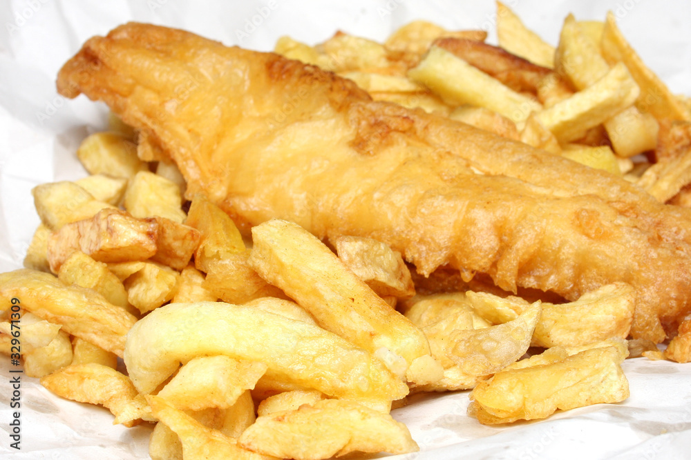 Fish and Chips from an English Fish and Chips shop Fish and Chips from an English Fish and Chips shop