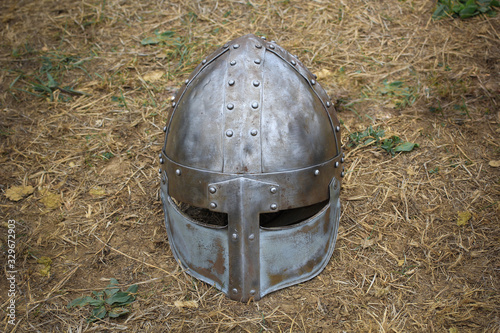 Medieval Knight's Armoured Helmet