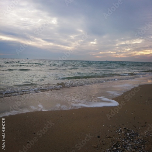 sunset on the beach