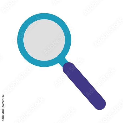 magnifying glass flat style icon
