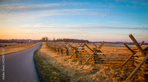 Photos rail fence in Gettysburg national park