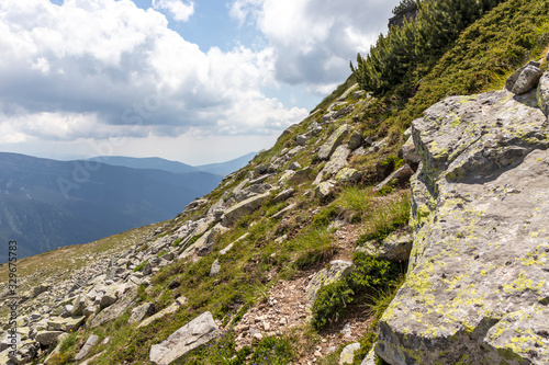 Trail from Prekorets peak to Kupen peak, Rila Mountain, Bulgaria © Stoyan Haytov