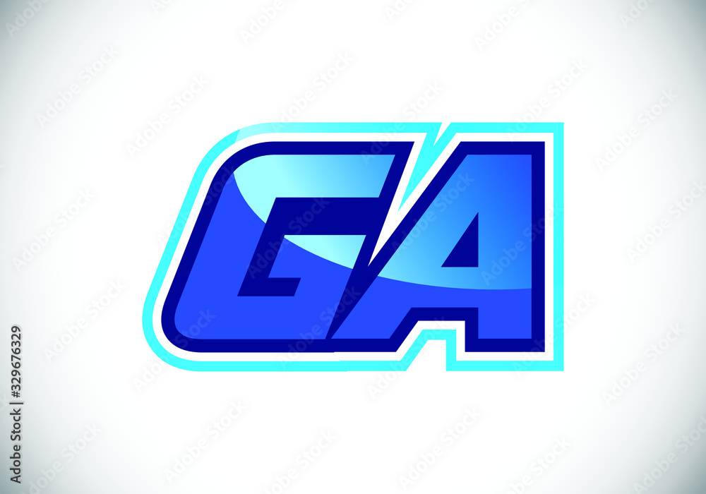 G A, GA Initial Letter Logo design vector template, Graphic Alphabet Symbol for Corporate Business Identity G A, GA Initial Letter Logo design vector template, Graphic Alphabet Symbol for Corporate Business Identity