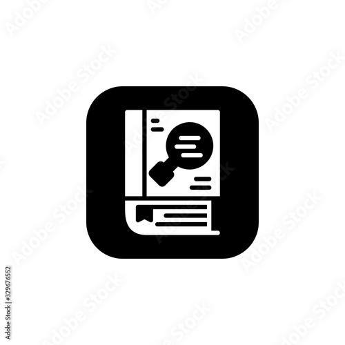 knowledge icon. Online Learning icon. Perfect for application, web, logo and presentation template. icon design solid rounded style © Taufik Ramadhan