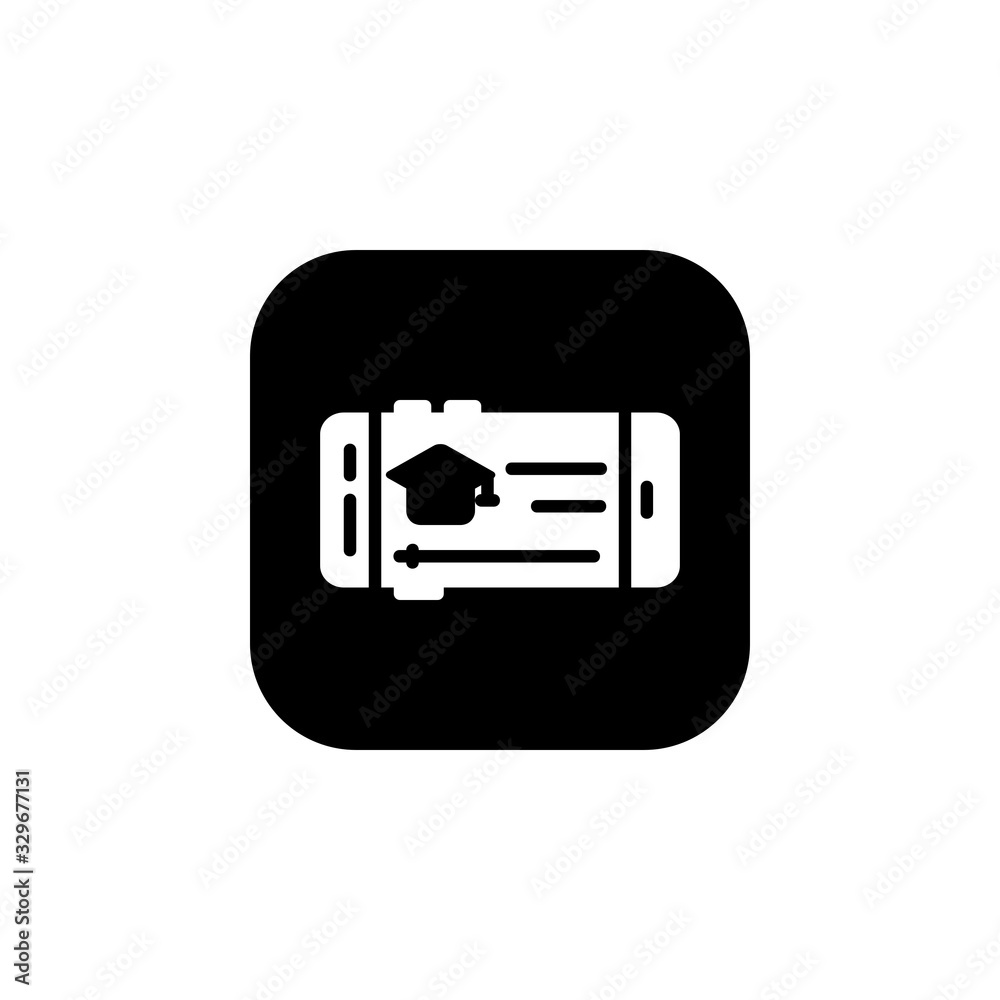 online education icon. Online Learning icon. Perfect for application, web, logo and presentation template. icon design solid rounded style online education icon. Online Learning icon. Perfect for application, web, logo and presentation template. icon design solid rounded style