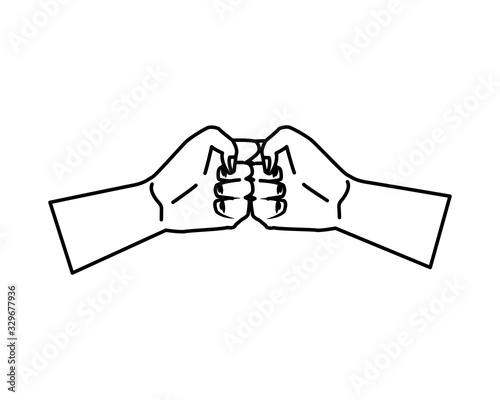 activists hands human crash fists