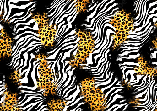 abstract wild leopard skin texture