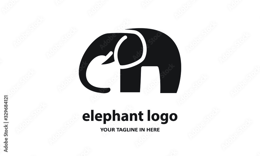 The concept of modern Sderhana elephant logo design is easy to remember The concept of modern Sderhana elephant logo design is easy to remember