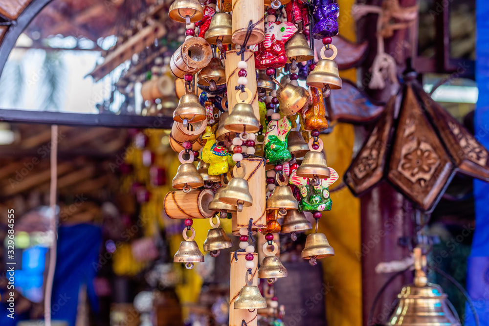 Fototapeta premium Hanging artifacts on display