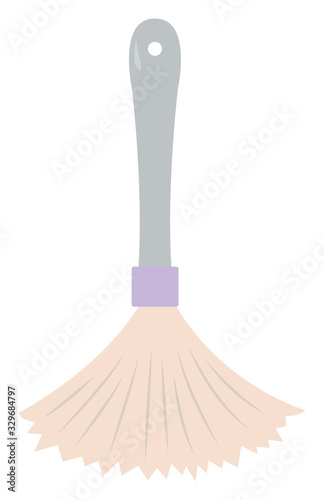 Feather duster, illustration, vector on white background.