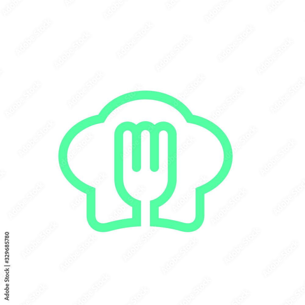 chef hat and fork logo chef hat and fork logo
