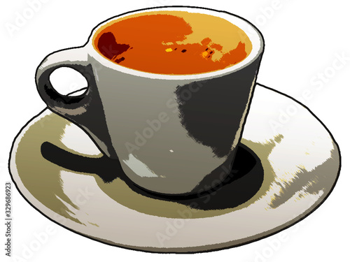 Cup of coffee .pdf vector illustration with transparent/white background