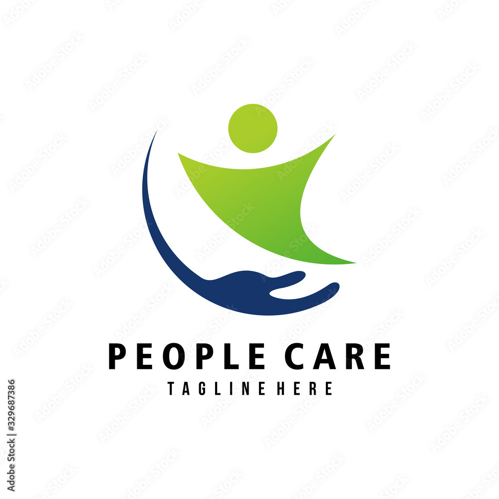 people care logo icon vector isolated people care logo icon vector isolated
