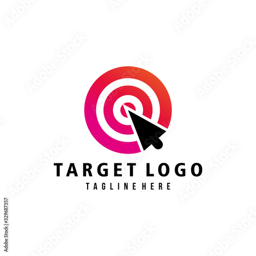 target logo icon vector isolated
