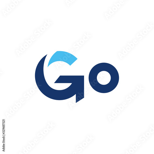 go logo icon vector isolated