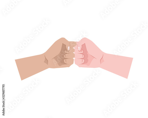 activists hands human crash fists