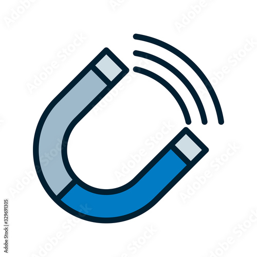 Magnet icon vector design templates