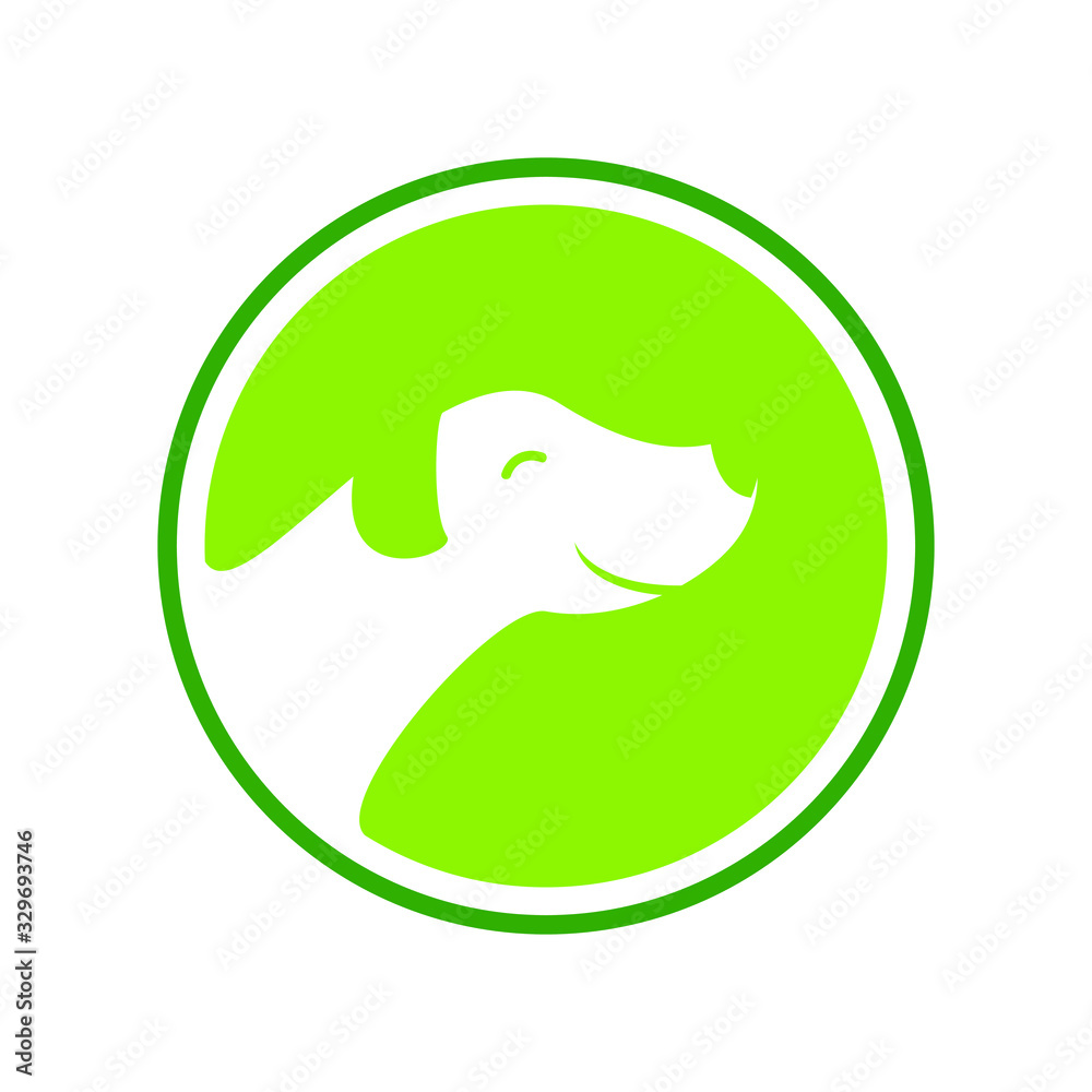 Eco Green Dog Logo Eco Green Dog Logo
