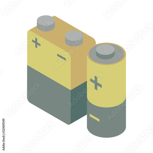 battery power level isolated icon