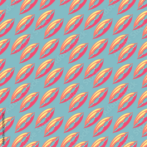 Pillows pattern, illustration, vector on white background.