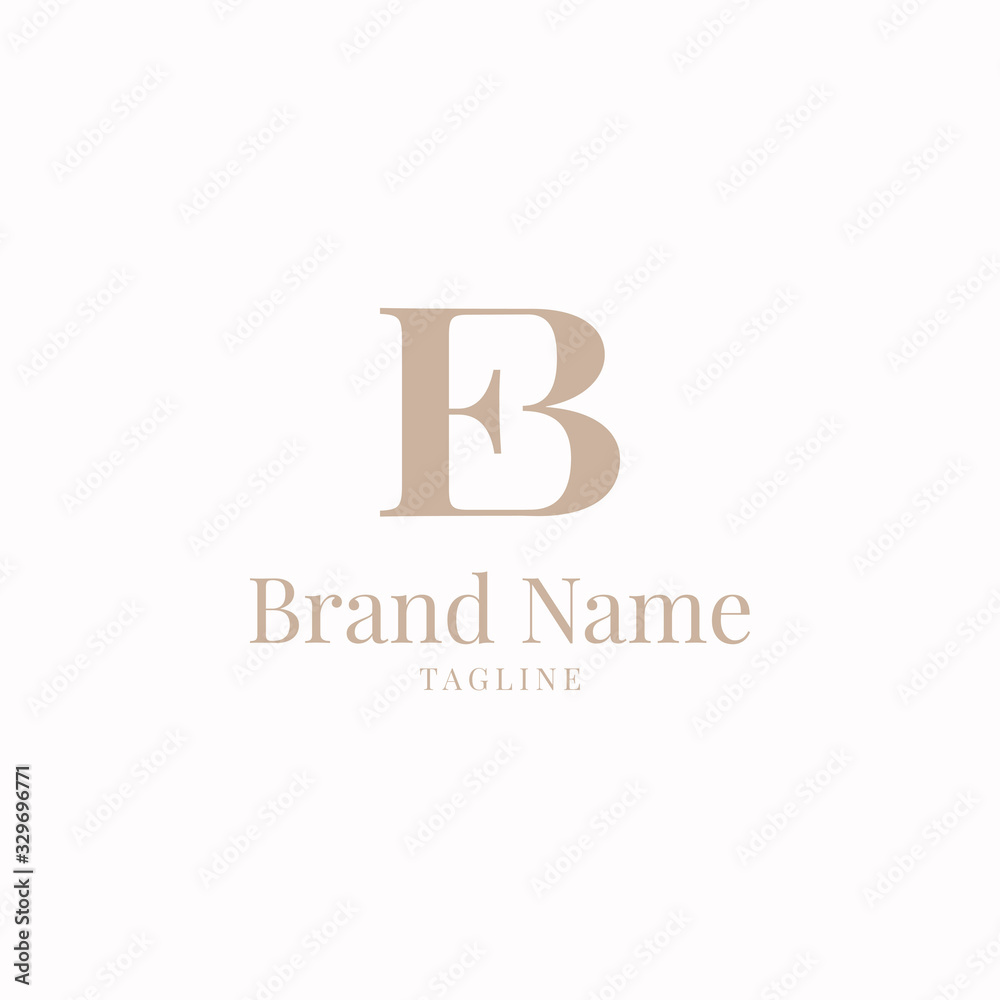 EB logo elegance golden brown EB logo elegance golden brown